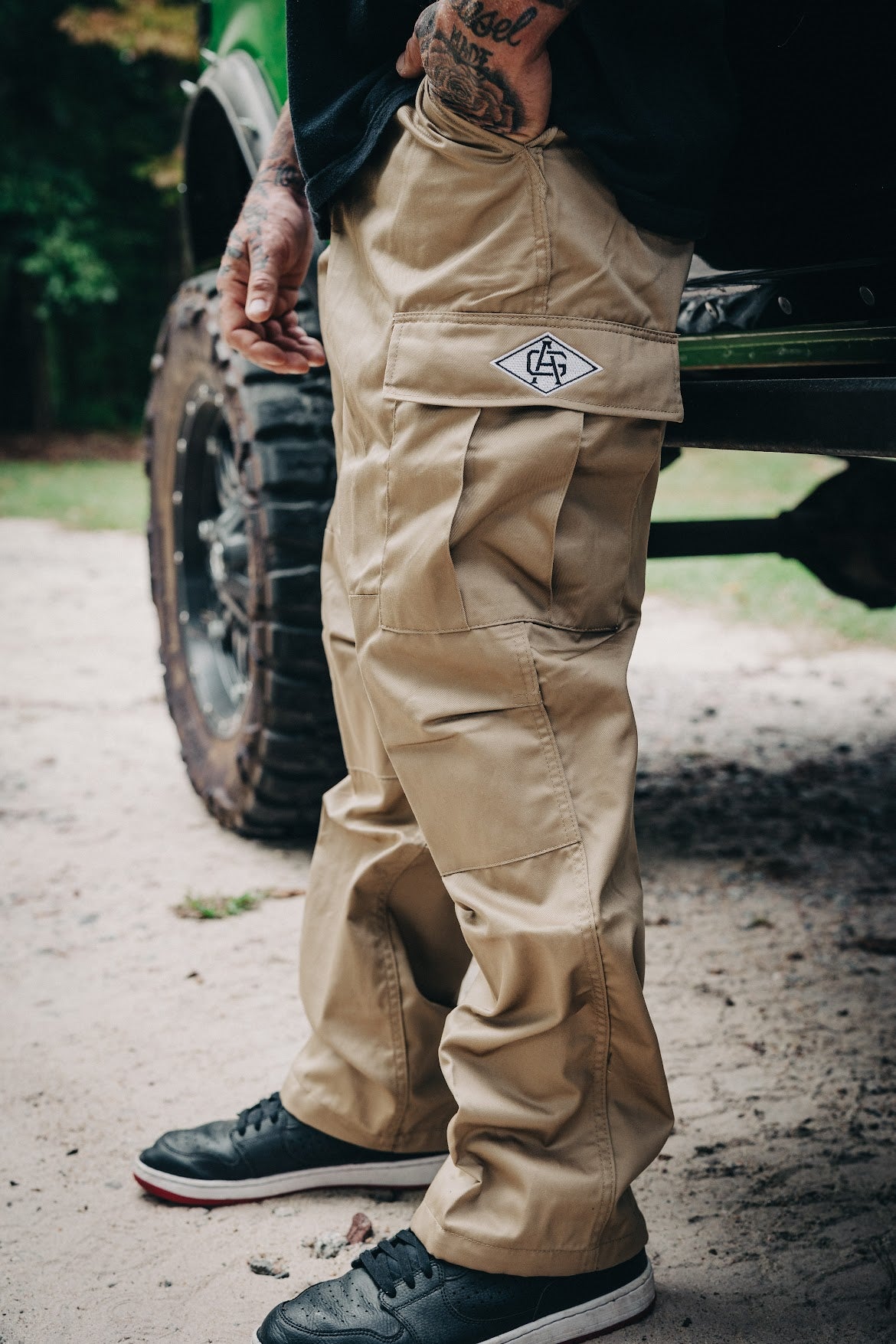 Khaki Tactical Cargo Pants