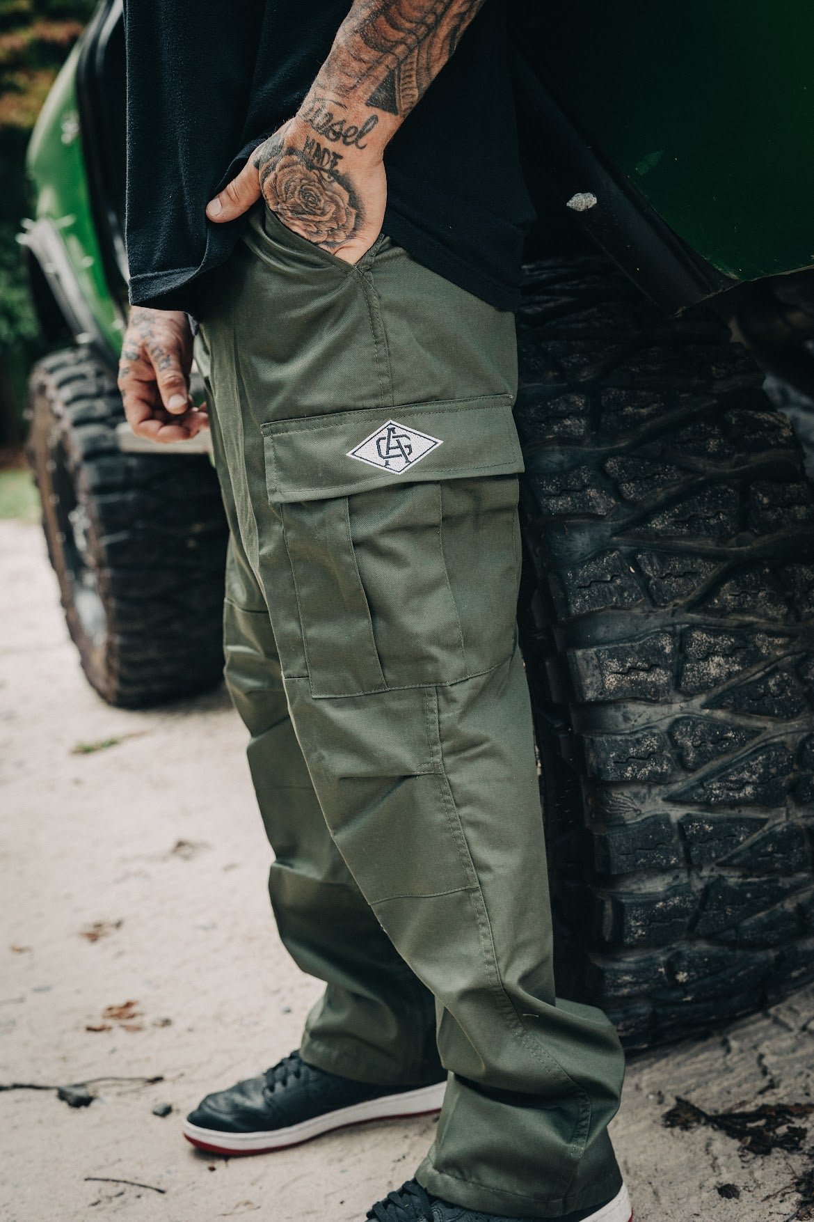 OD Green Tactical B.D.U. Cargo Pants