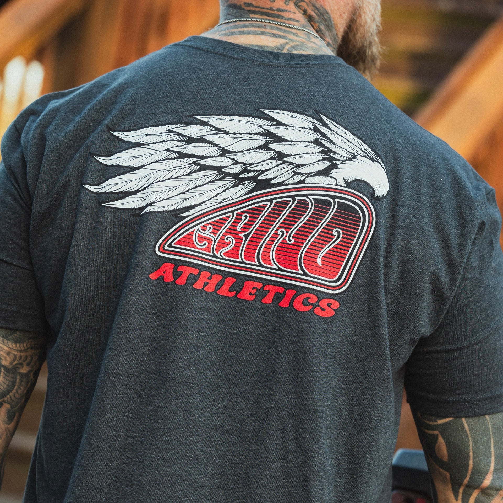 The Grind Athletics Graphic T-Shirt S / Charcoal Freedom Fuel