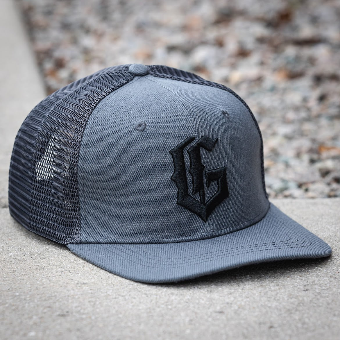 The Grind Athletics Gray & Gray Mesh 3D Classic Snapback Hat