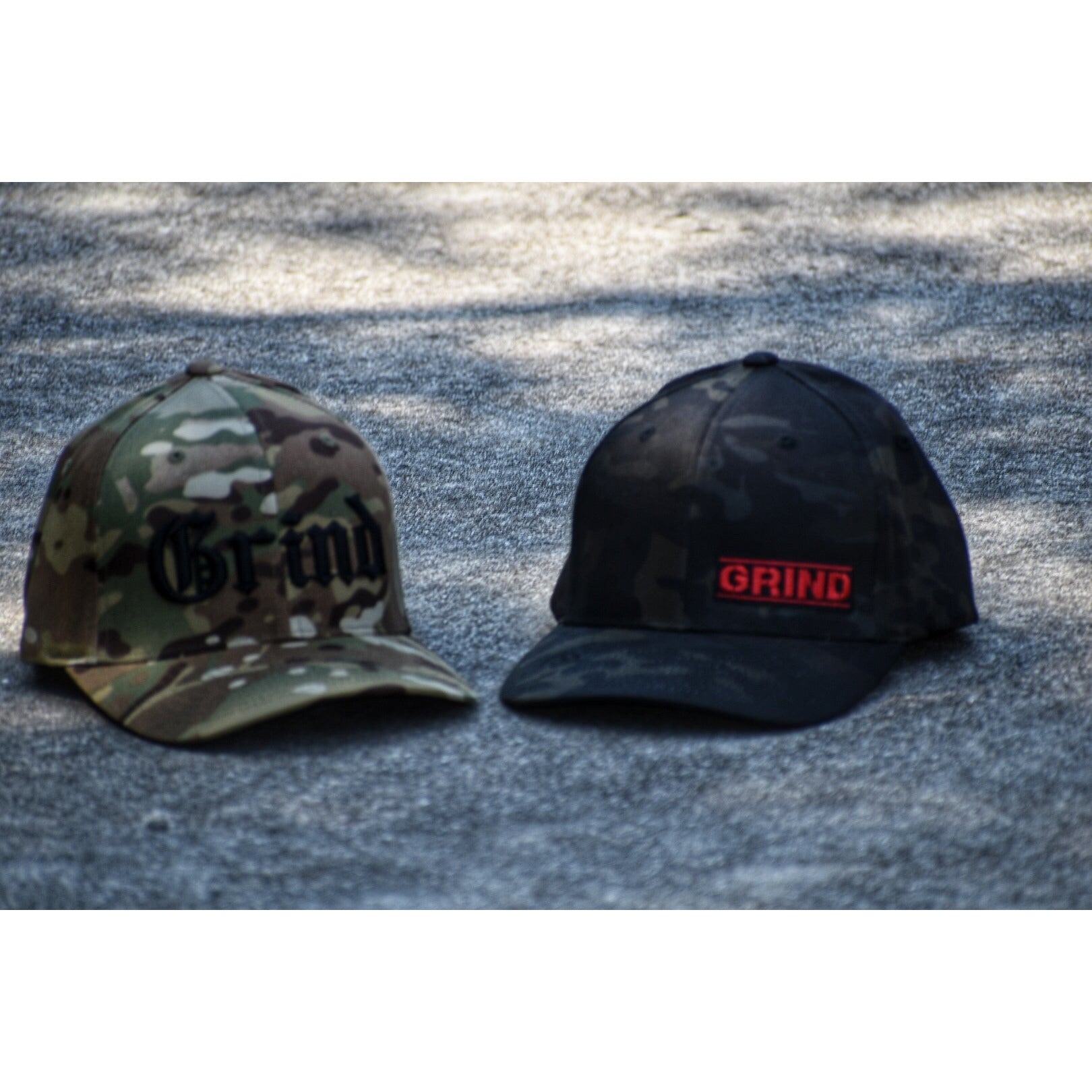 The Grind Athletics MultiCam FlexFit Embroidered Hats