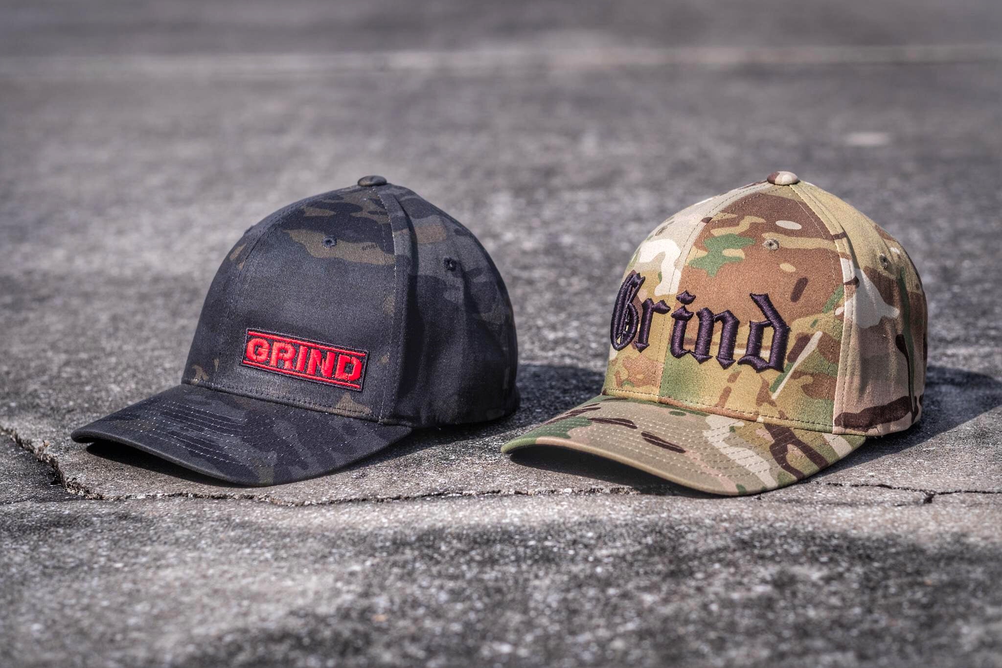 FlexFit Hats Embroidered MultiCam