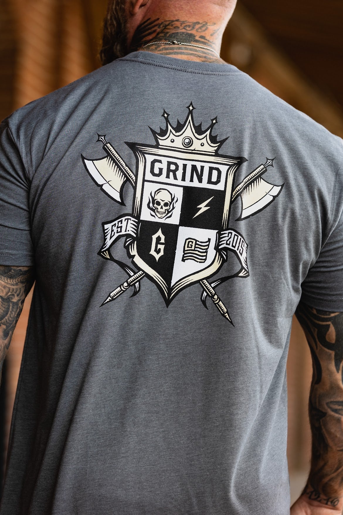 The Grind Athletics S / Gun Metal Gray Battle Shield