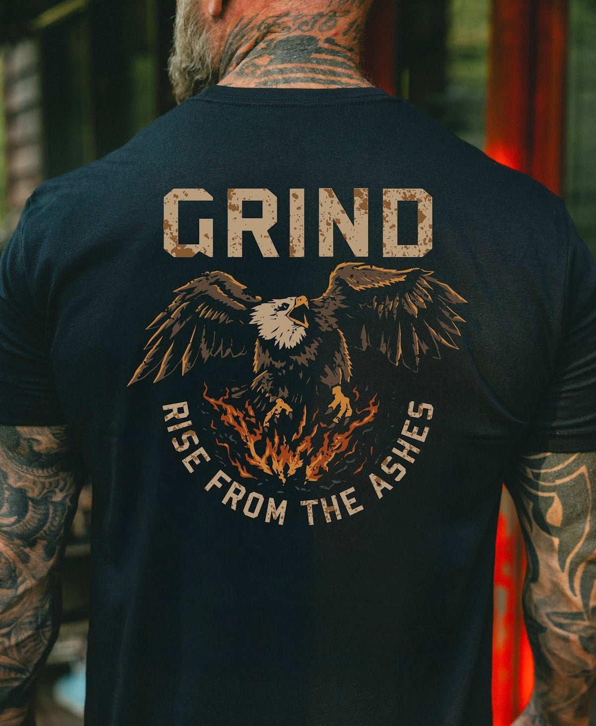 Rise From the Ashes tee, back print