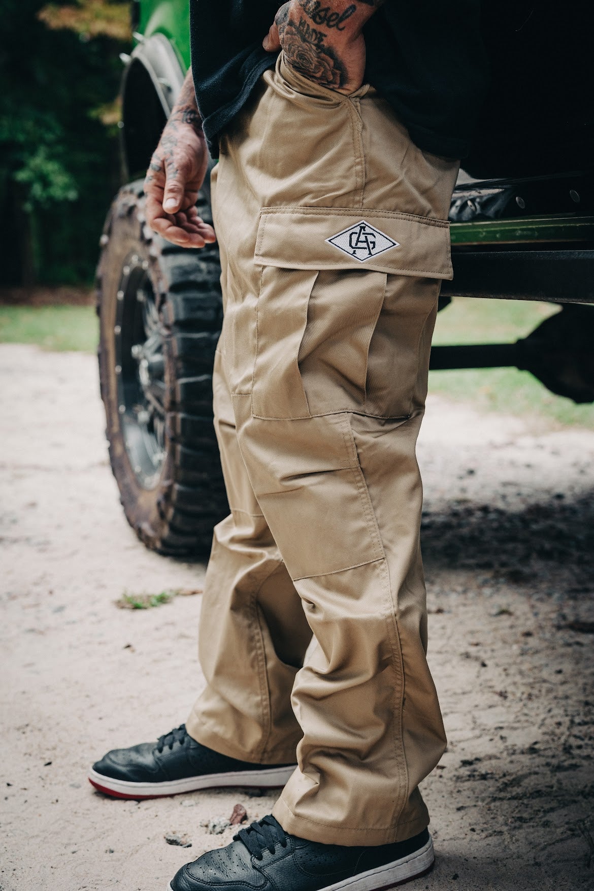 The Grind Athletics Cargo Pants Med / Regular 31-35 / Khaki Khaki Tactical B.D.U. Cargo Pants