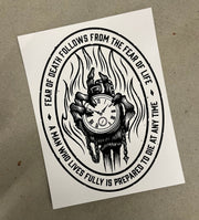 The Grind Athletics Fear Not Death - Sticker