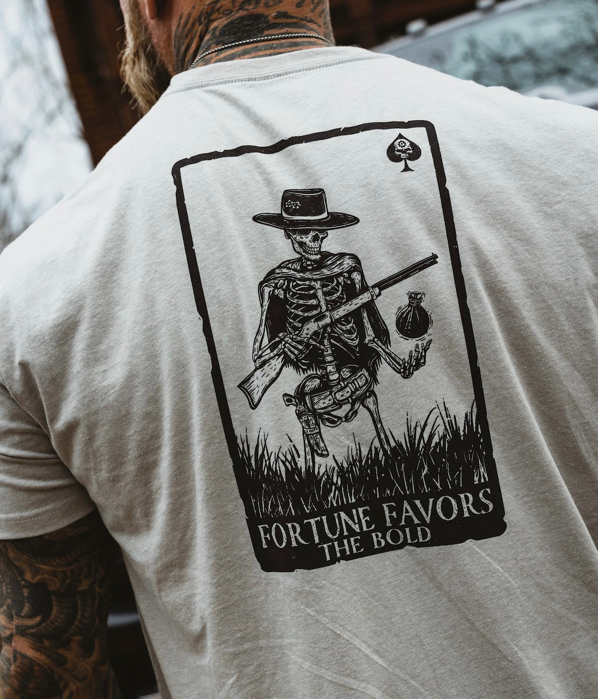 The Grind Athletics Graphic T-Shirt Fortune Favors The Bold