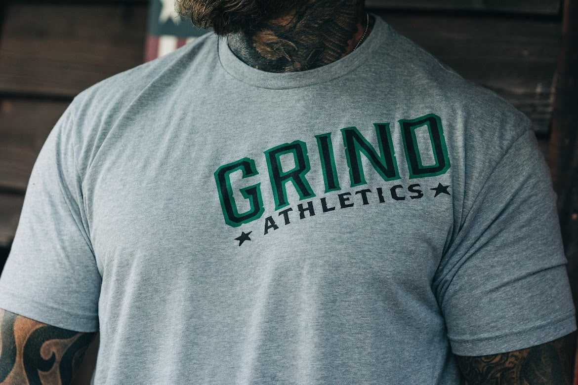 The Grind Athletics Graphic T-Shirt In GRIND We Trust