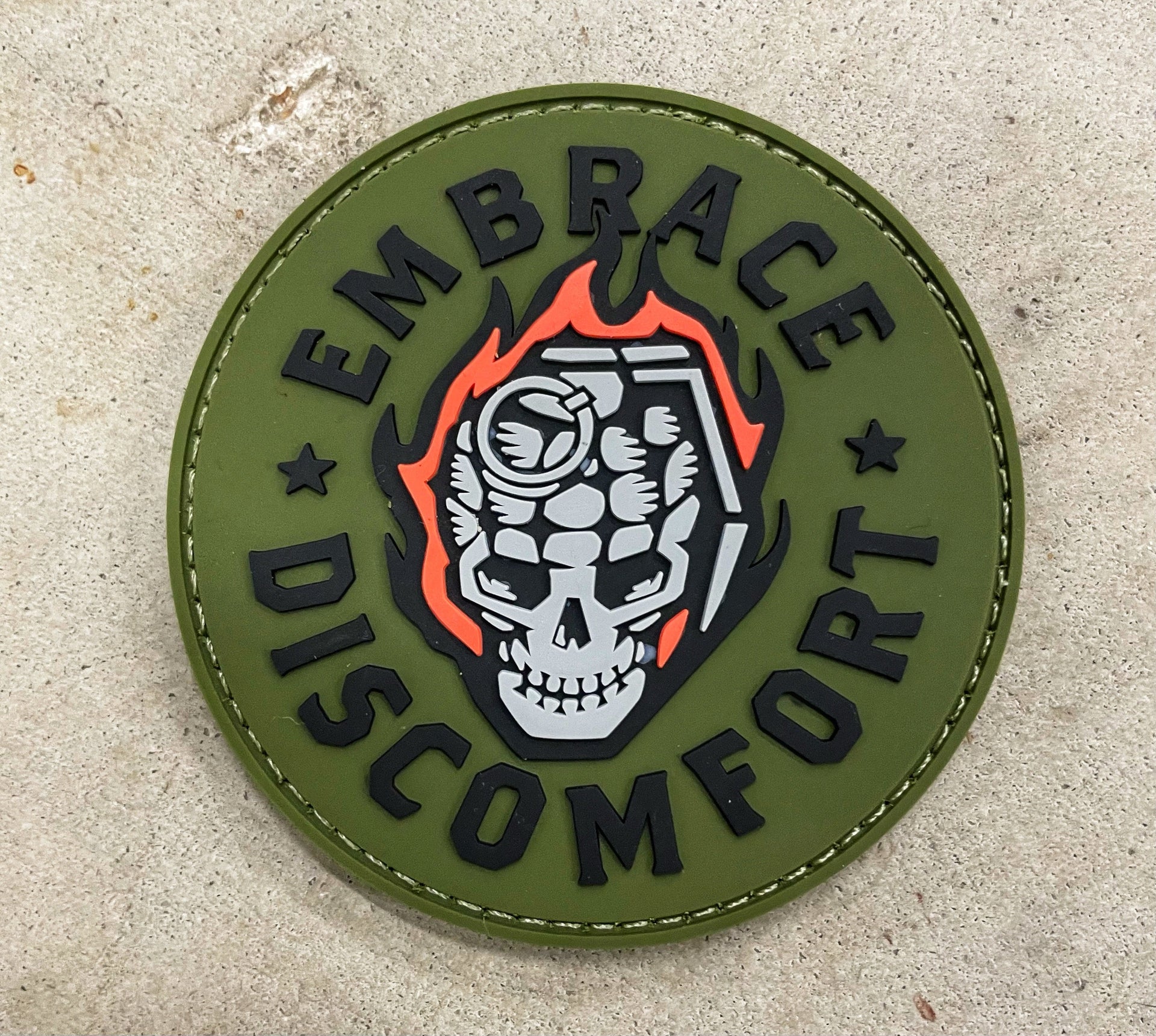 The Grind Athletics PVC Patch Embrace Discomfort PVC Patch