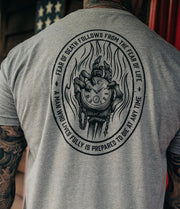 The Grind Athletics S / Dark Heather Grey Fear Not Death