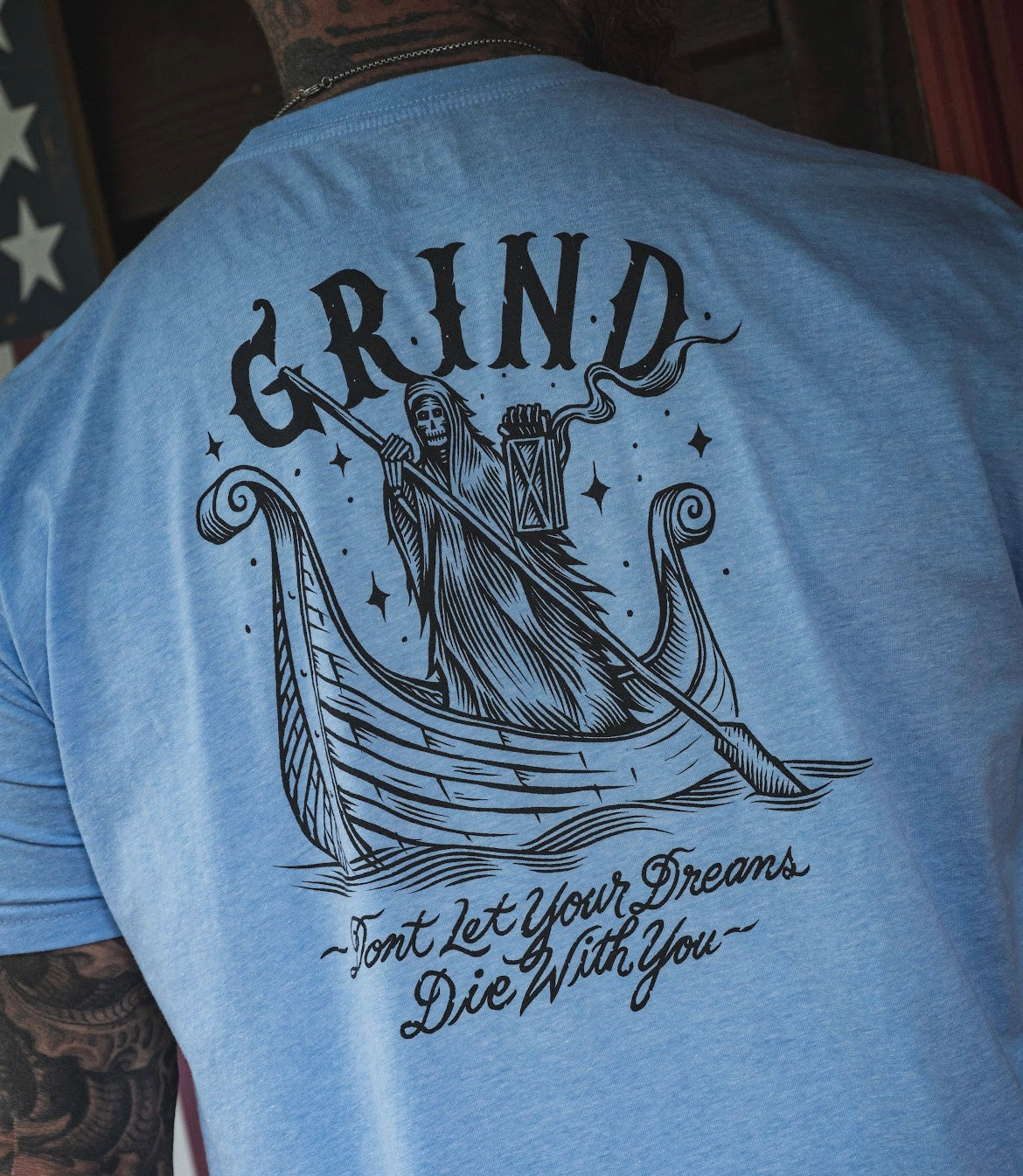 The Grind Athletics S / Pacific Heather Blue Grim Reaper