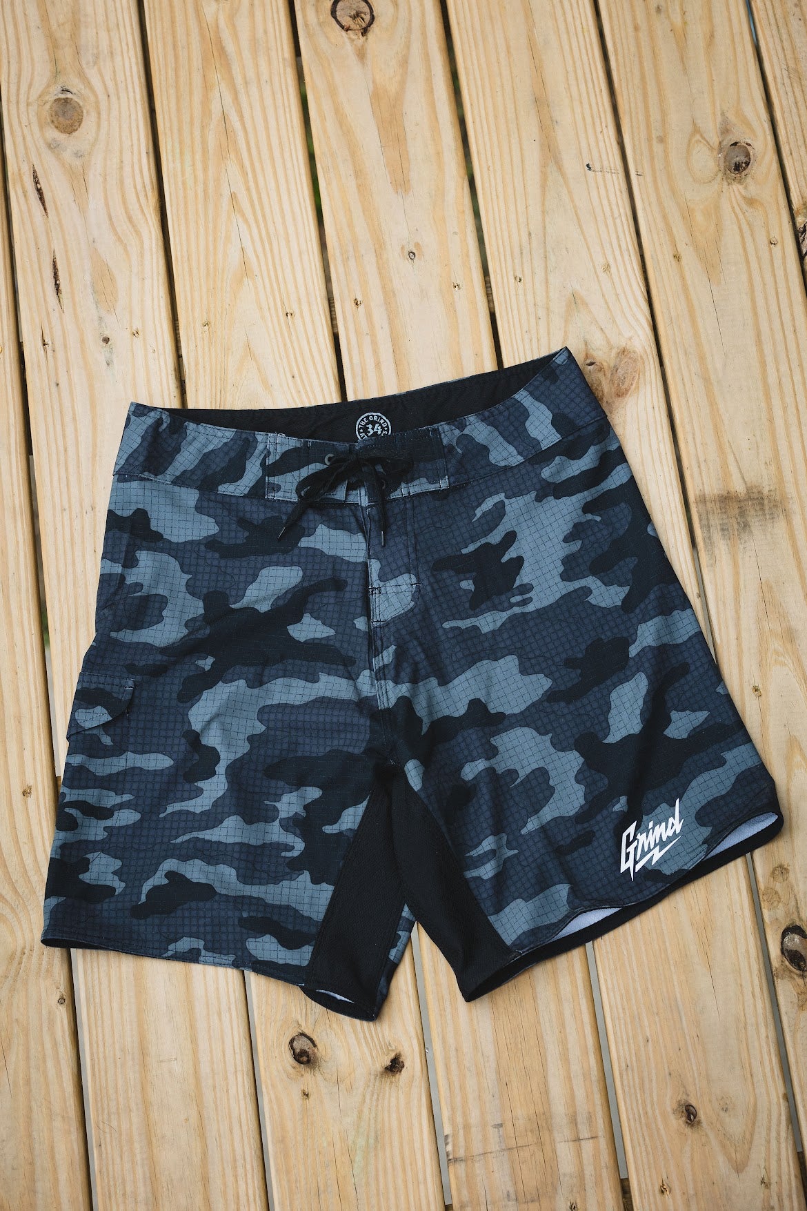 The Grind Athletics Shorts Board Shorts - Black Camo