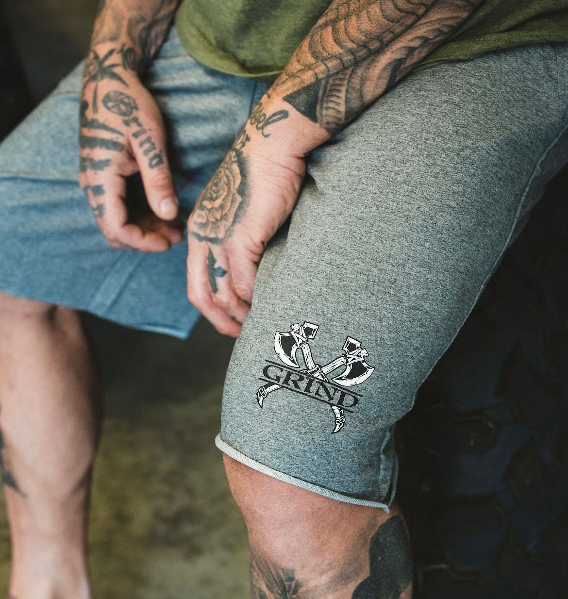 The Grind Athletics Shorts Classic Grind Shorts - Gray - Axes