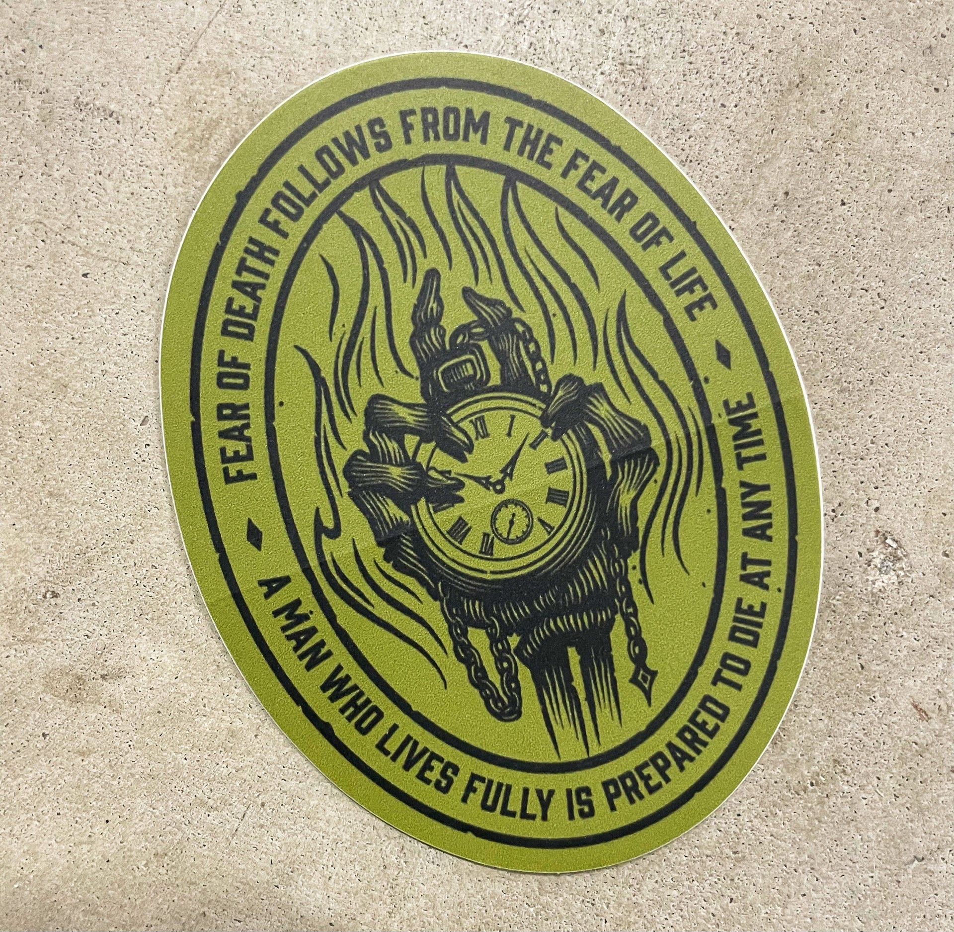 The Grind Athletics Sticker Fear Not Death - Sticker