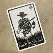 The Grind Athletics Sticker Fortune Favors The Bold - Sticker