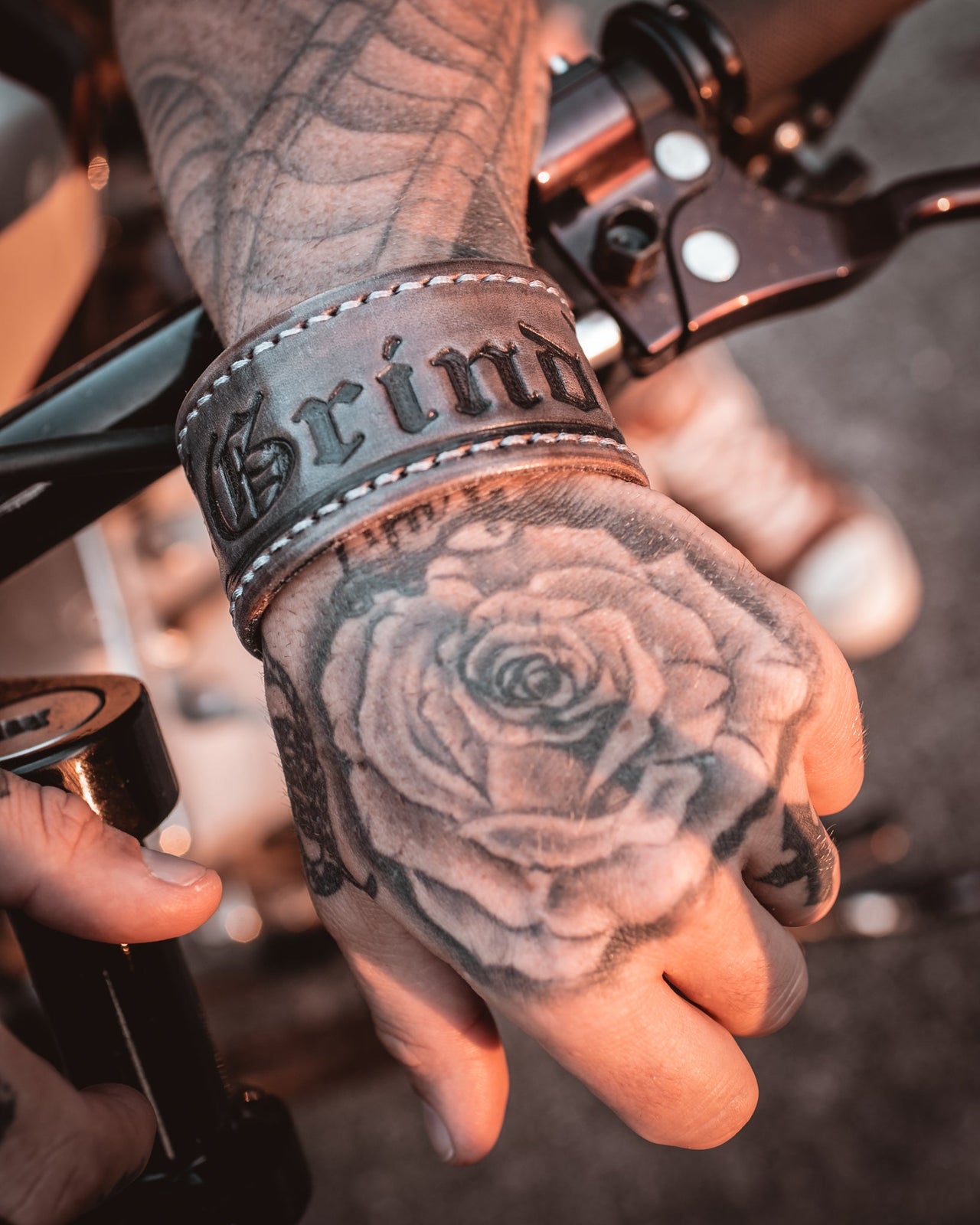 The Grind Athletics Antique Brown Leather Wrist Cuff
