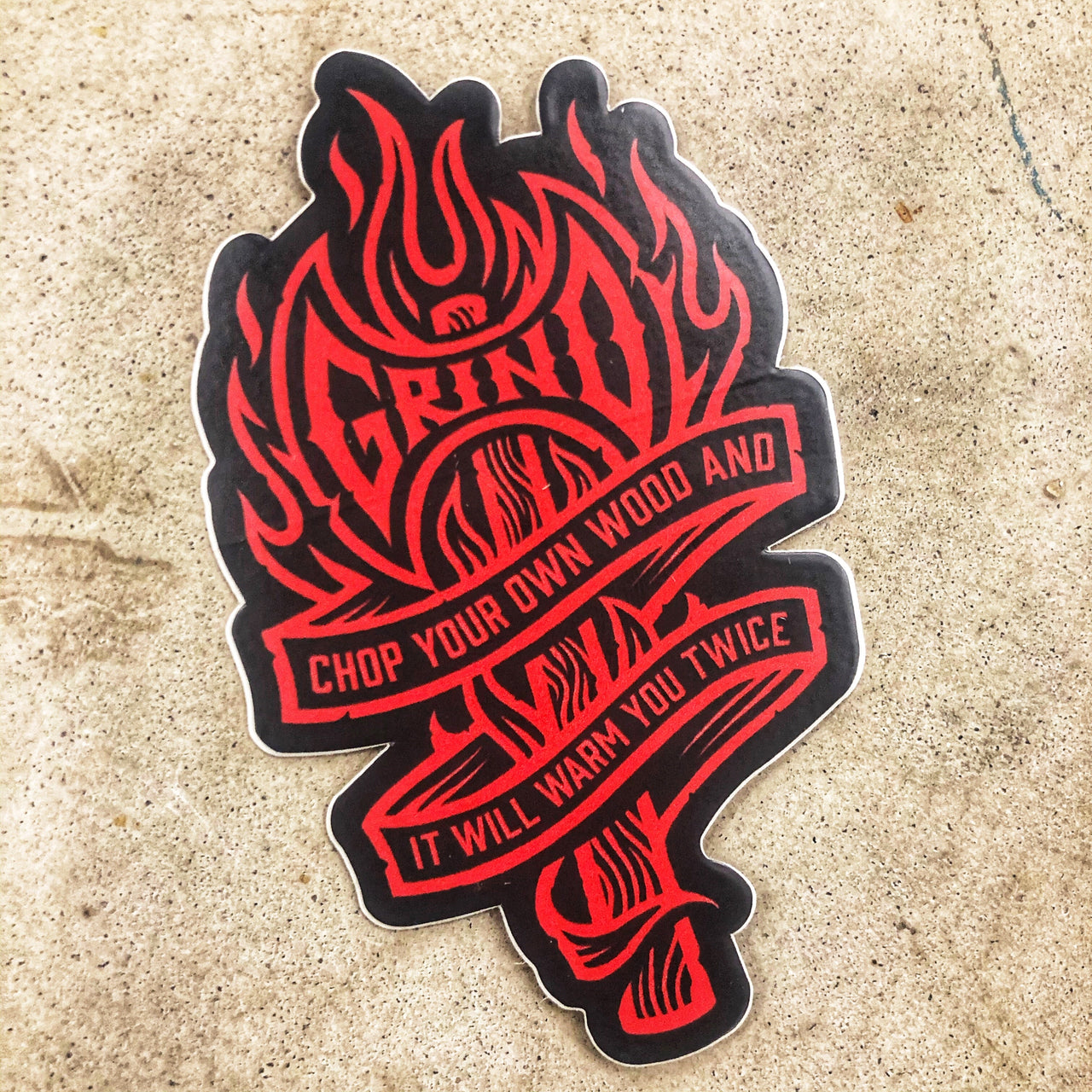 The Grind Athletics Battle Axe- Sticker