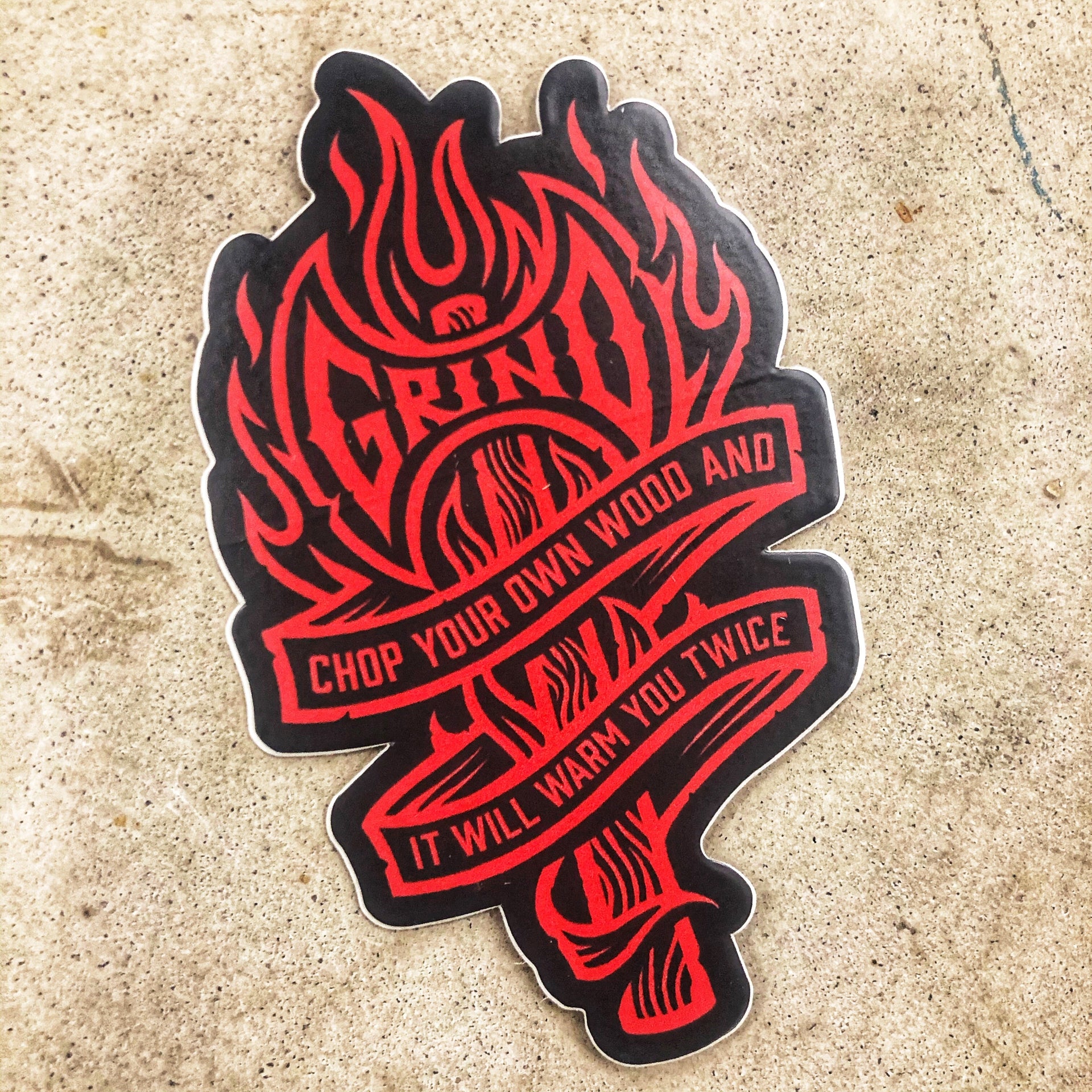 The Grind Athletics Battle Axe- Sticker