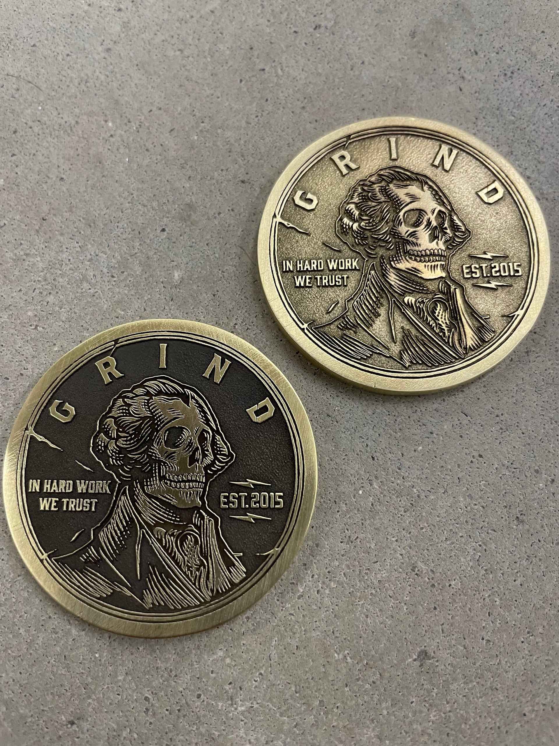 The Grind Athletics Challenge "Skull" Coins