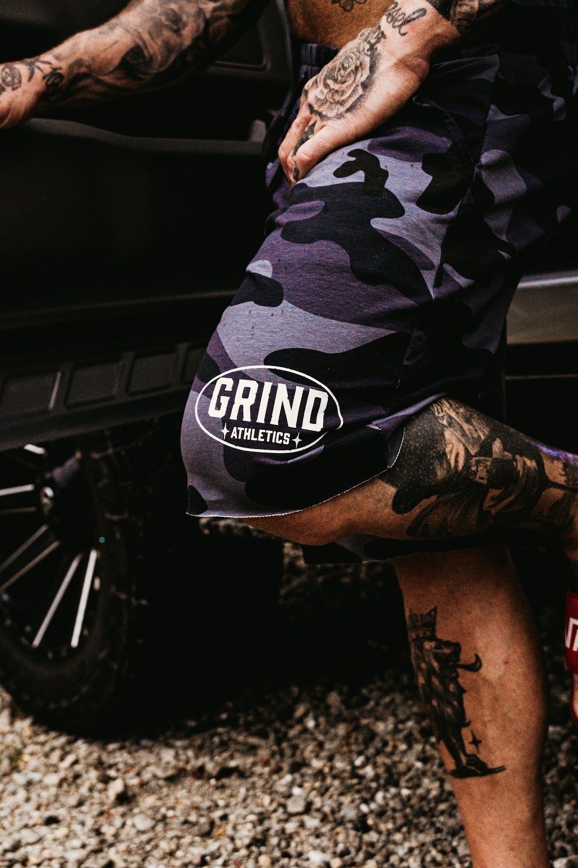 The Grind Athletics Classic Grind Shorts - Black Camo
