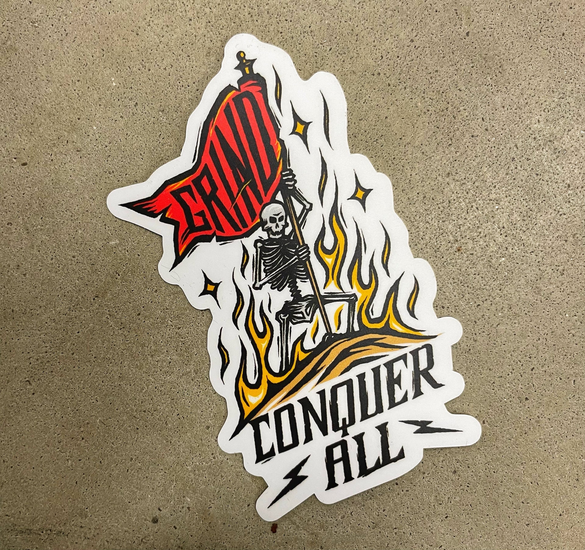 The Grind Athletics Conquer All - Sticker