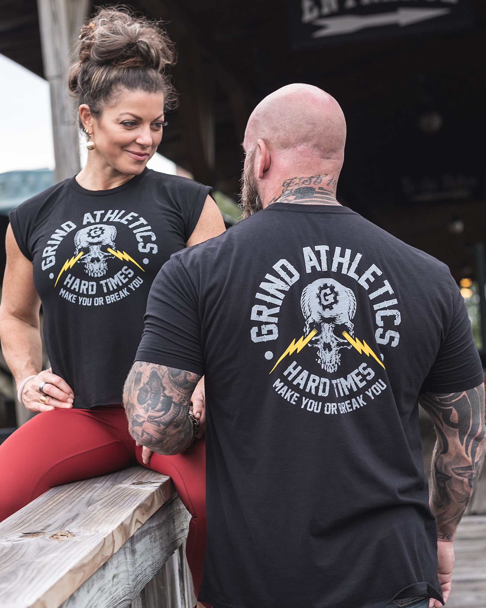 The Grind Athletics Hard Times Make You Or Break You T
