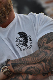 The Grind Athletics HRD WRK Skull Mohawk T