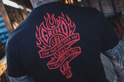 The Grind Athletics S / Black / Red Ink Battle Axe