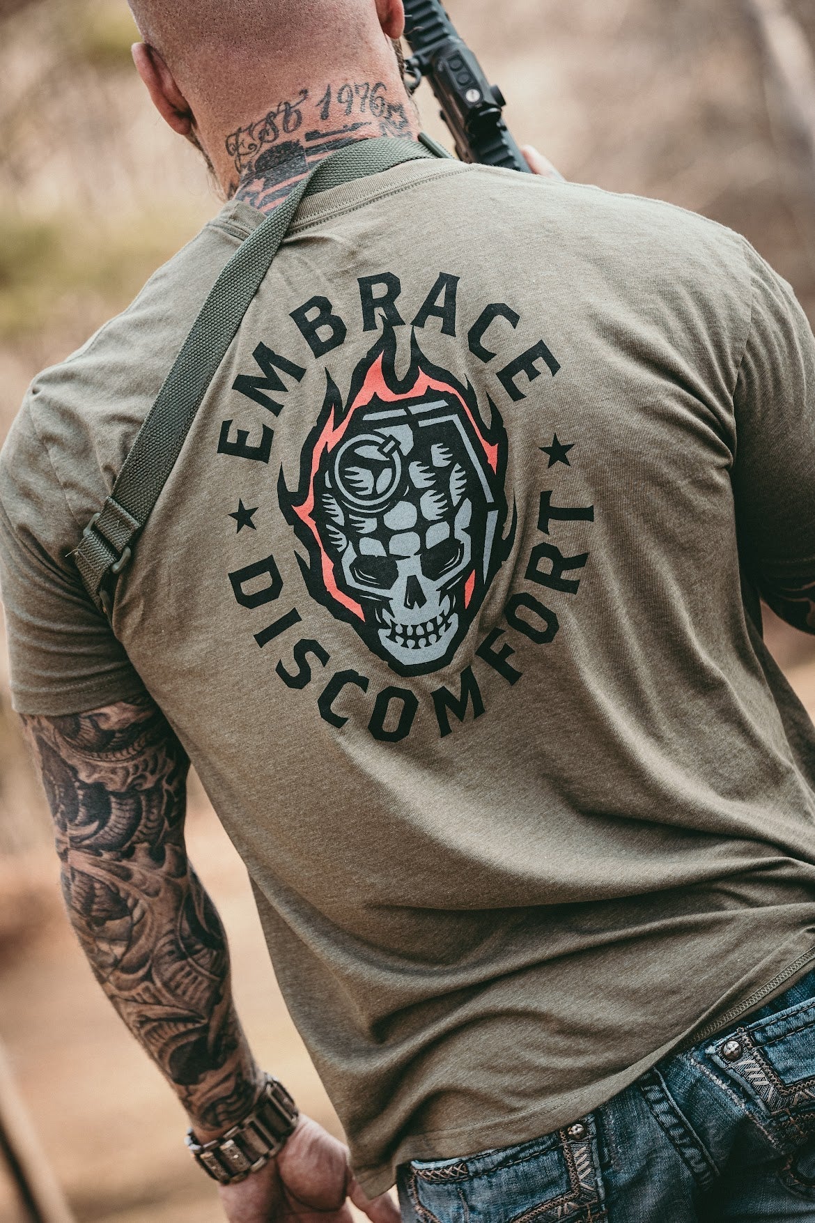 The Grind Athletics S / Military Green Embrace Discomfort