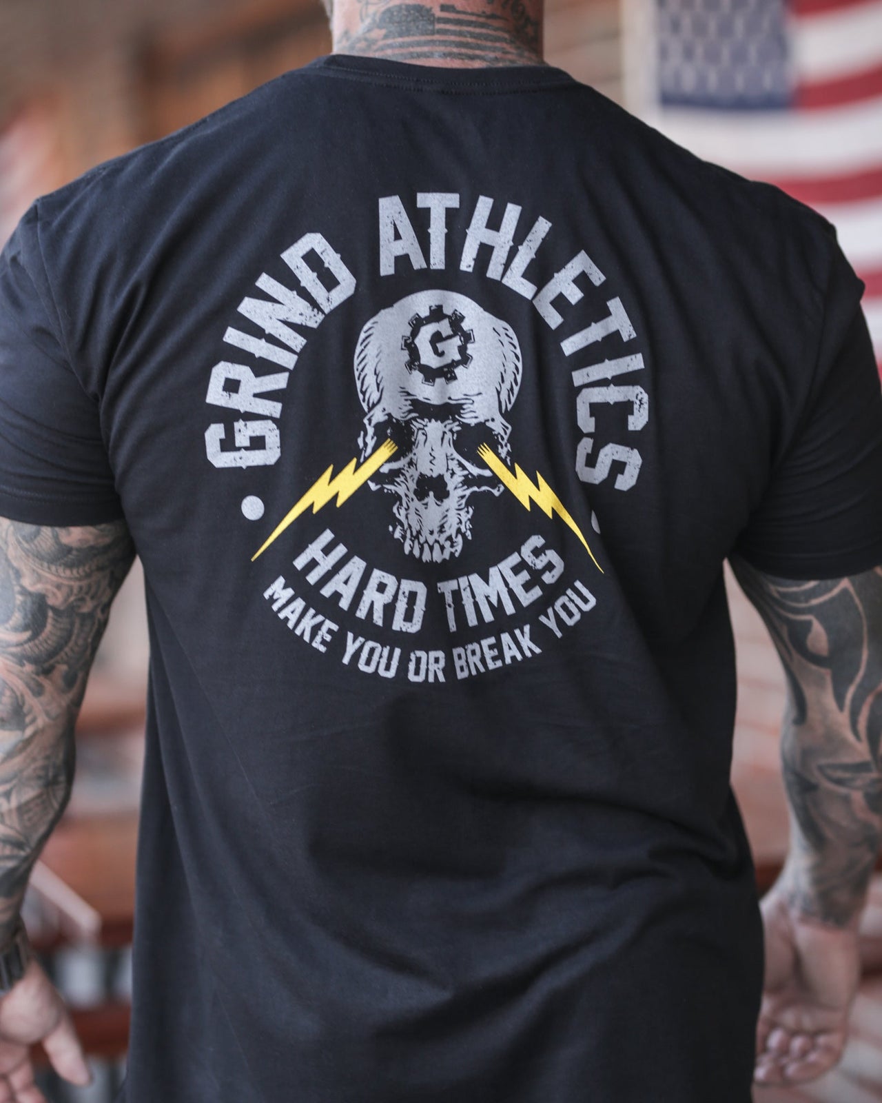 The Grind Athletics S / Vintage Black Hard Times Make You Or Break You T