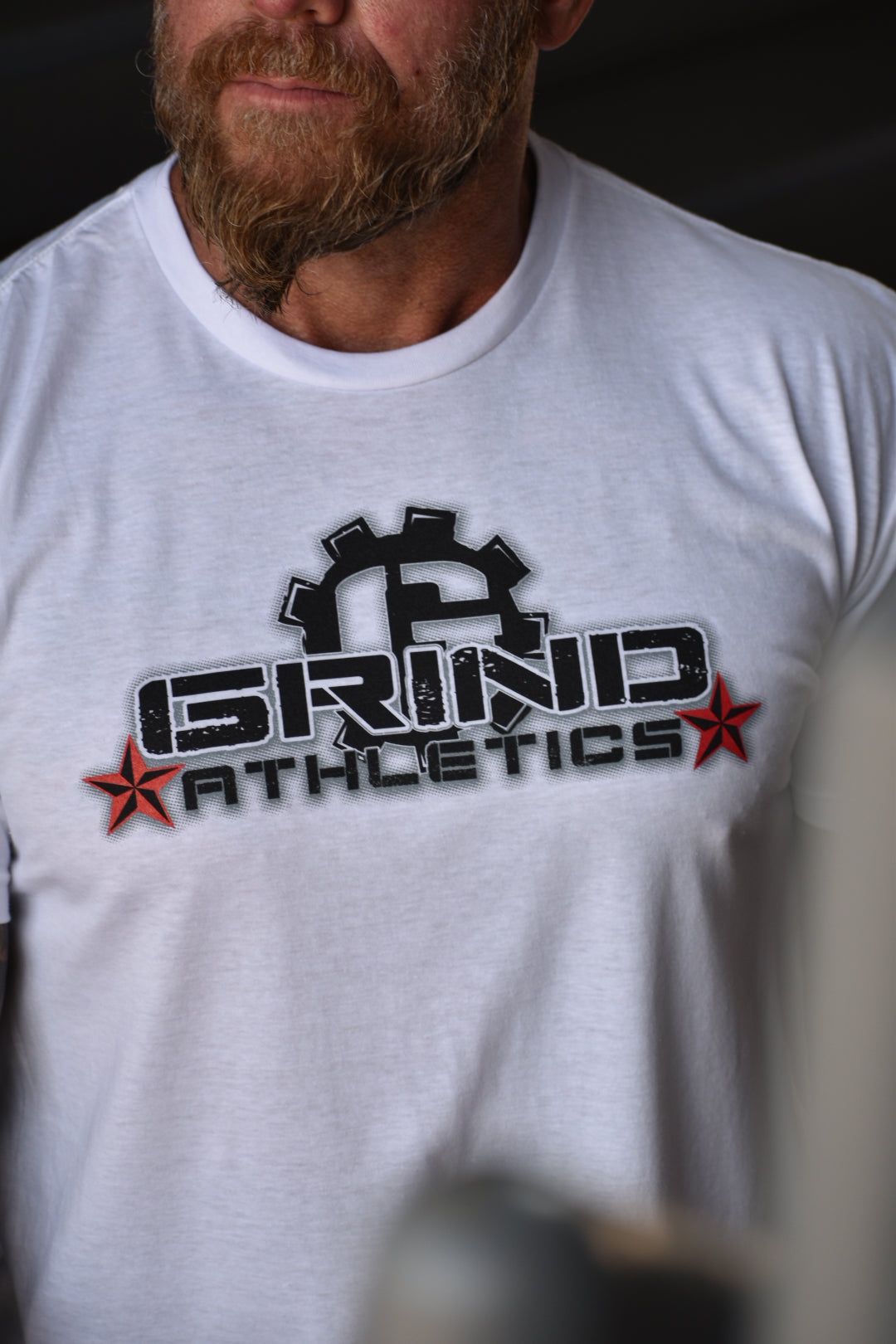 The Grind Athletics S / White Double Red Stars