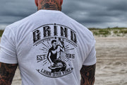 The Grind Athletics S / White Work Conquers All T