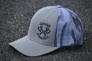 The Grind Athletics Sweat More In Training Bleed Less In Battle - Camo Mesh Trucker Caps
